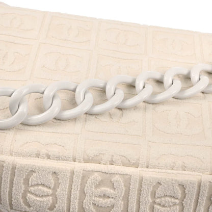 Chanel 2002-2003 White Cotton Handbag