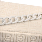Chanel White Cotton Handbag