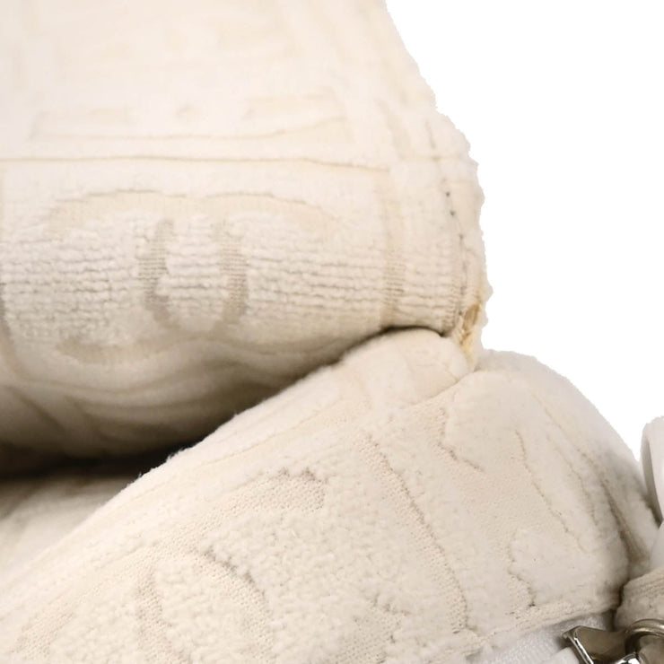 Chanel White Cotton Handbag