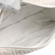Chanel White Cotton Handbag