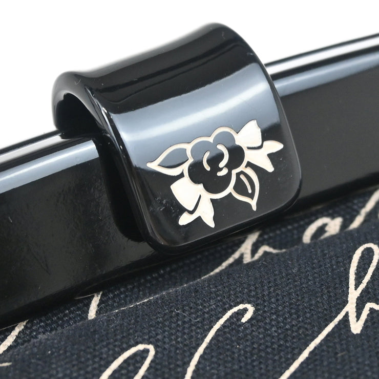 Chanel Black Canvas Chain Handbag