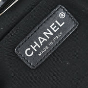 Chanel Black Canvas Chain Handbag
