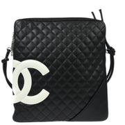 Chanel Black Calfskin Cambon Ligne Shoulder Bag