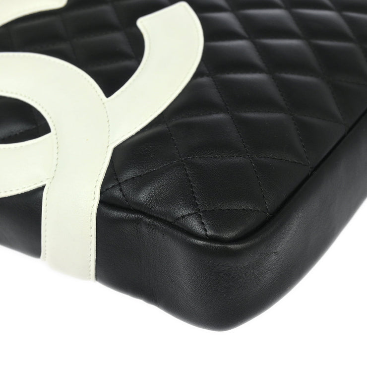 Chanel Black Calfskin Cambon Ligne Shoulder Bag
