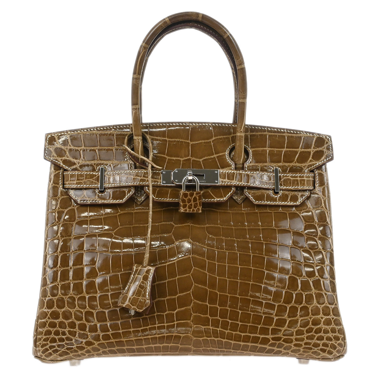 Hermes * 2011 Ficelle Niloticus Crocodile Birkin 30 Handbag