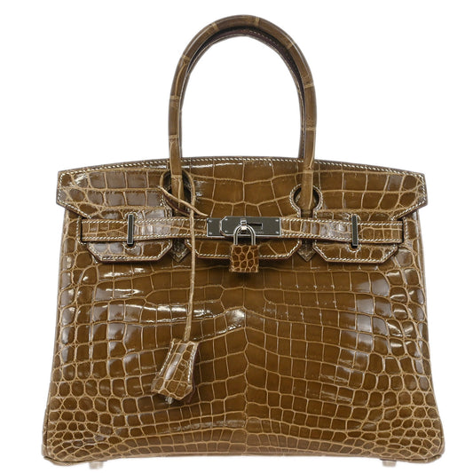 Hermes * 2011 Ficelle Niloticus Crocodile Birkin 30 Handbag