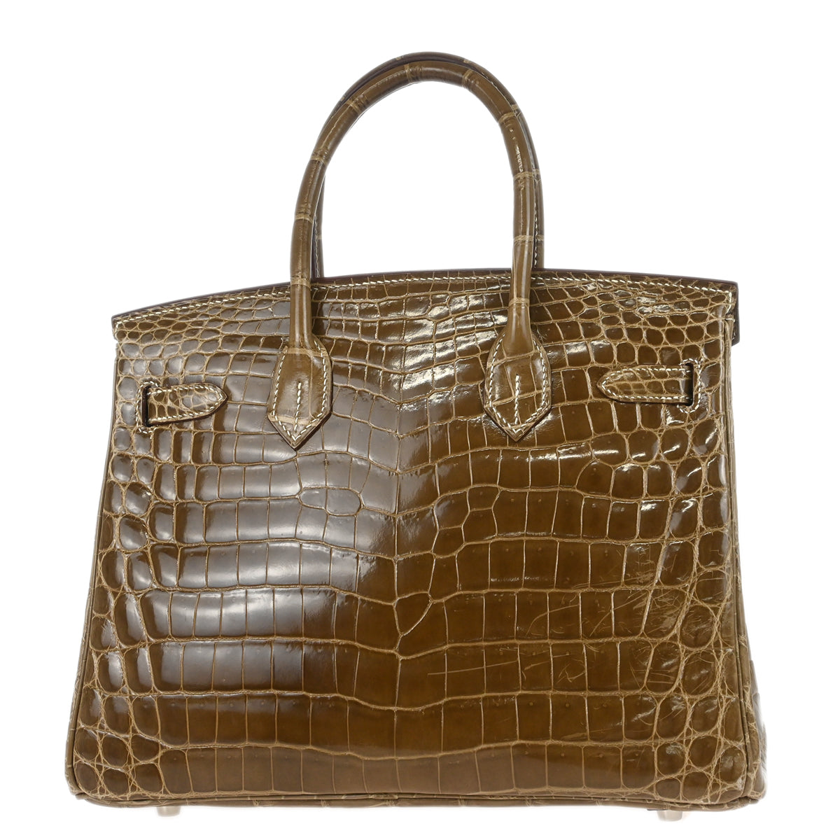 Hermes * 2011 Ficelle Niloticus Crocodile Birkin 30 Handbag