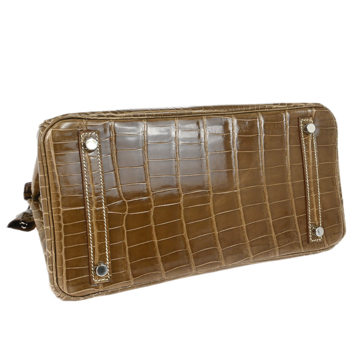 Hermes * 2011 Ficelle Niloticus Crocodile Birkin 30 Handbag