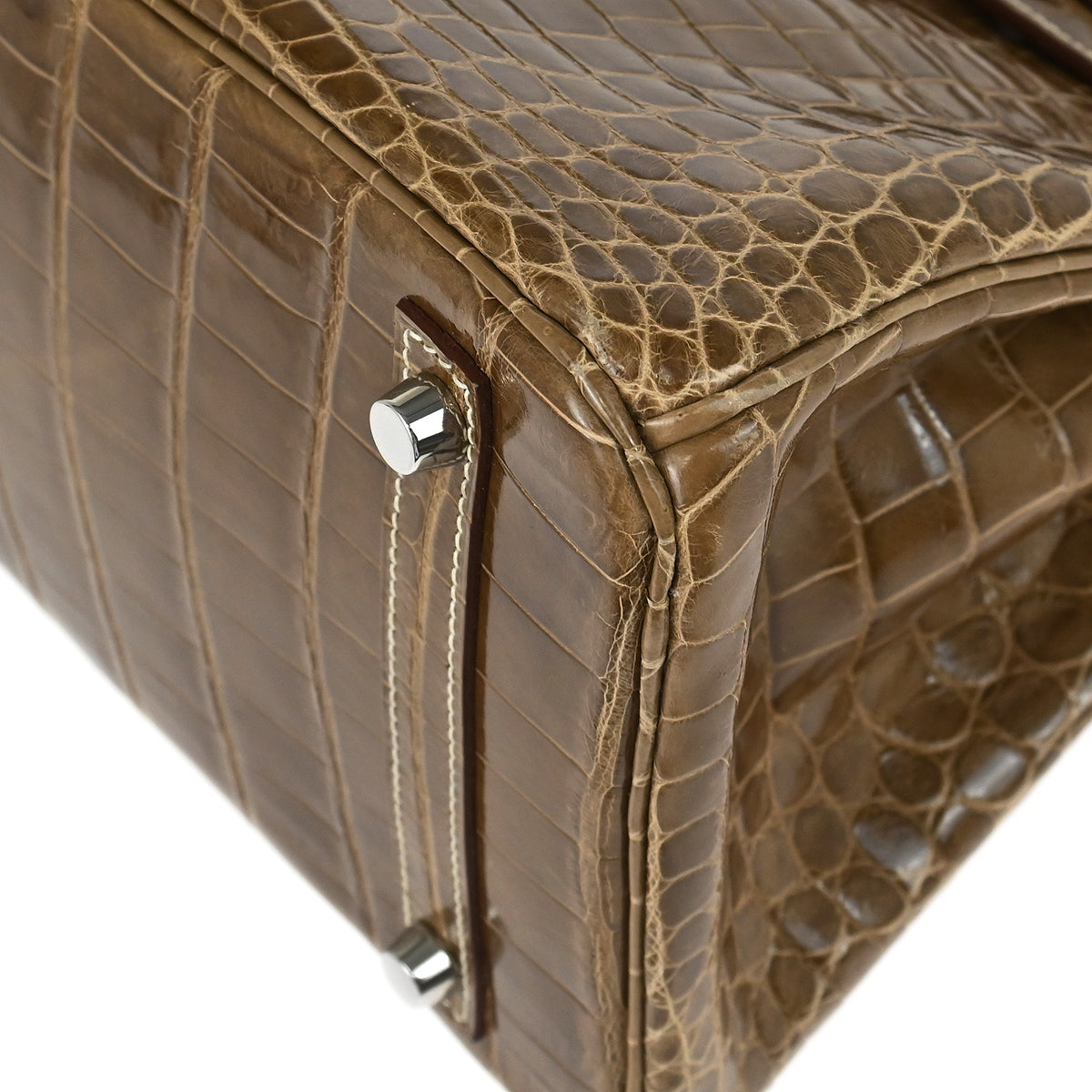 Hermes * 2011 Ficelle Niloticus Crocodile Birkin 30 Handbag