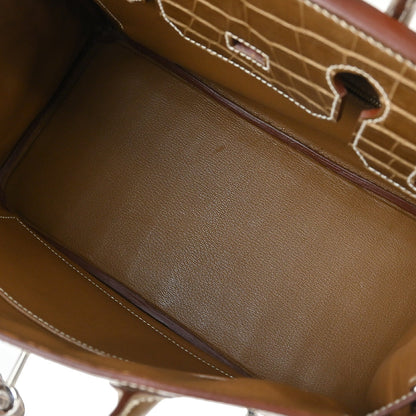 Hermes * 2011 Ficelle Niloticus Crocodile Birkin 30 Handbag