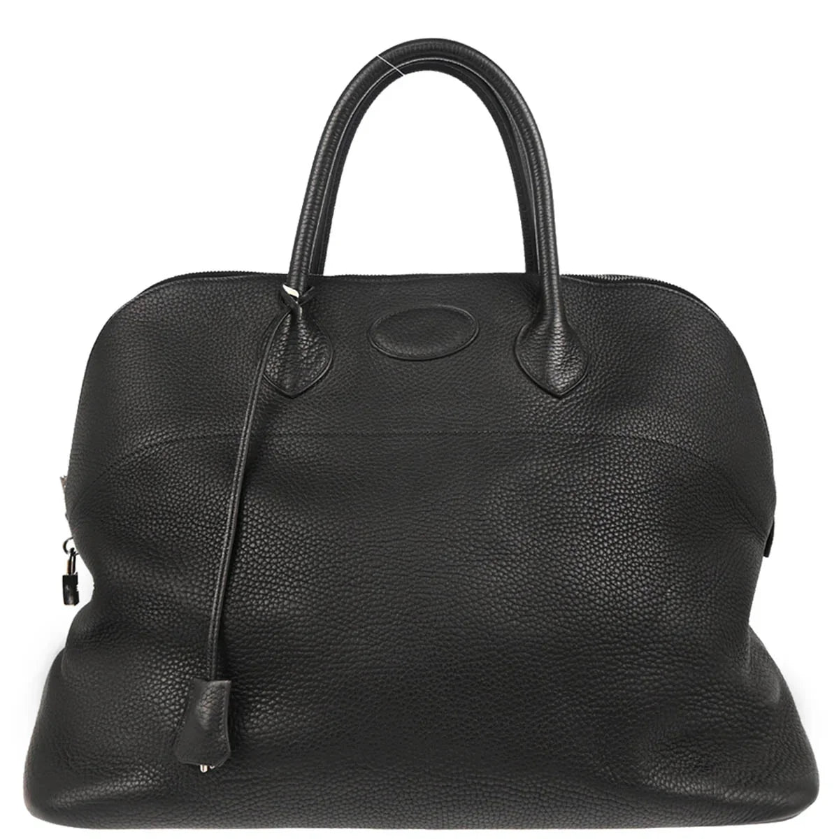 Hermes 2004 Black Taurillon Clemence Bolide 45 Handbag
