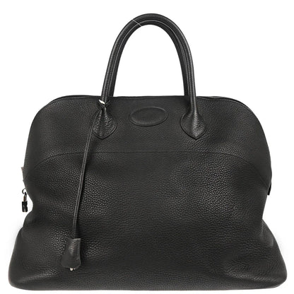 Hermes 2004 Black Taurillon Clemence Bolide 45 Handbag