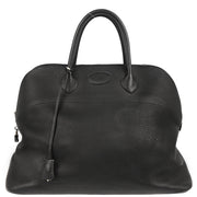 Hermes Black Taurillon Clemence Bolide 45 Handbag