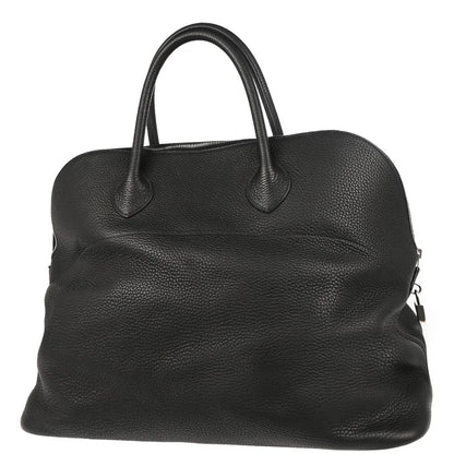 Hermes 2004 Black Taurillon Clemence Bolide 45 Handbag