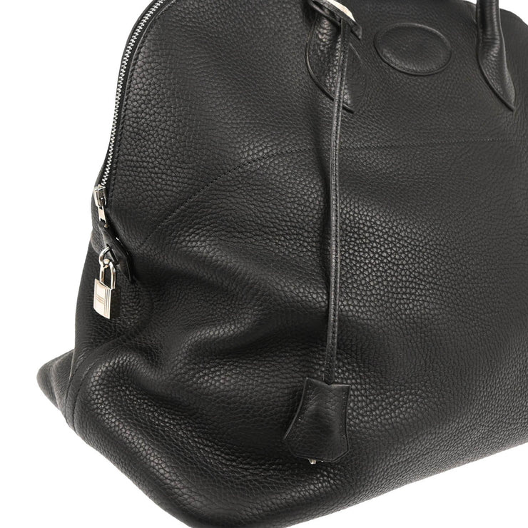 Hermes Black Taurillon Clemence Bolide 45 Handbag