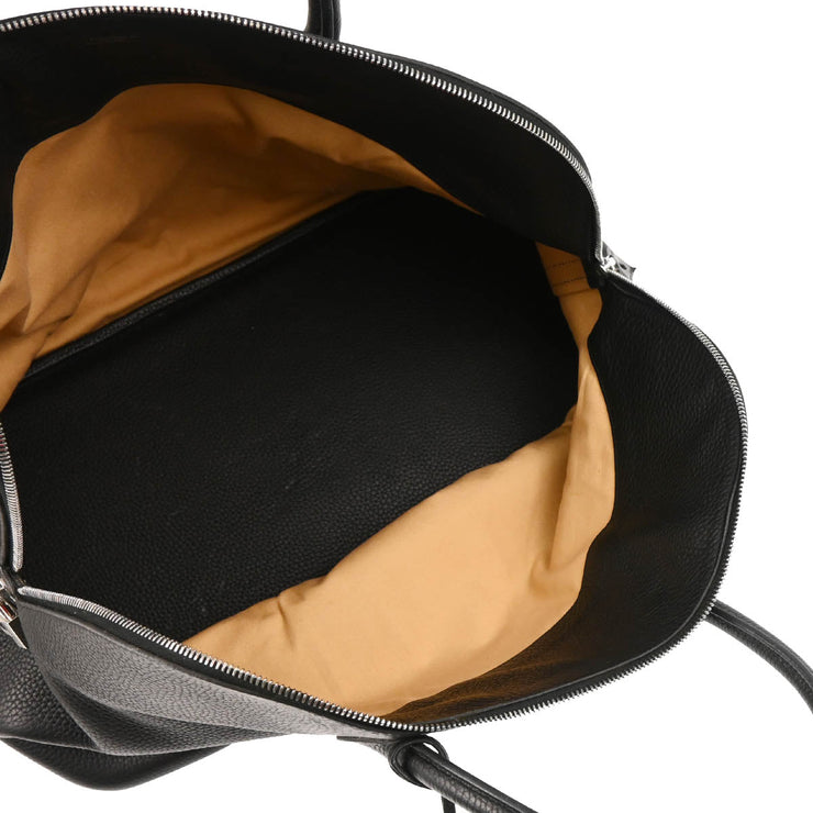 Hermes Black Taurillon Clemence Bolide 45 Handbag