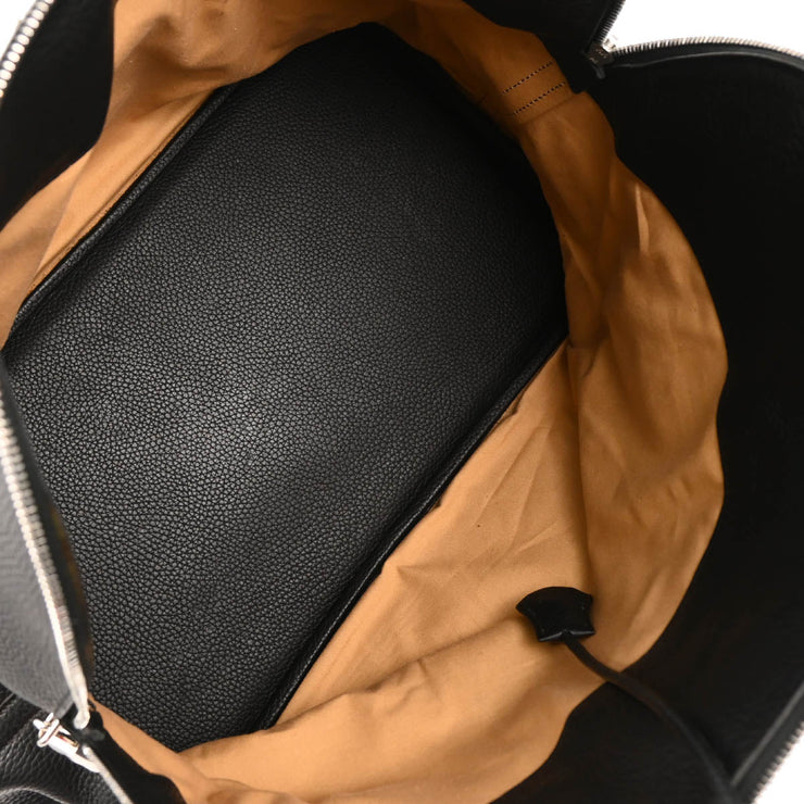 Hermes Black Taurillon Clemence Bolide 45 Handbag