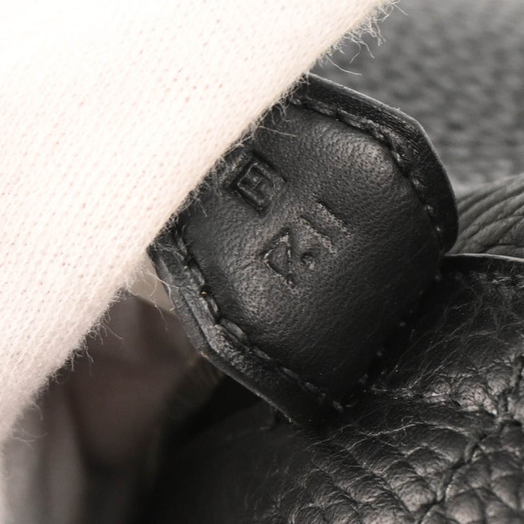 Hermes Black Taurillon Clemence Bolide 45 Handbag