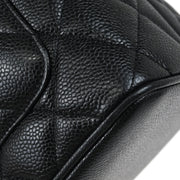 Chanel Black Caviar Medallion Tote Handbag