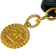 Chanel Black Caviar Medallion Tote Handbag