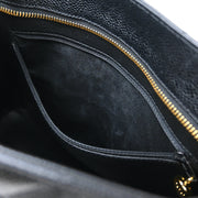Chanel Black Caviar Medallion Tote Handbag