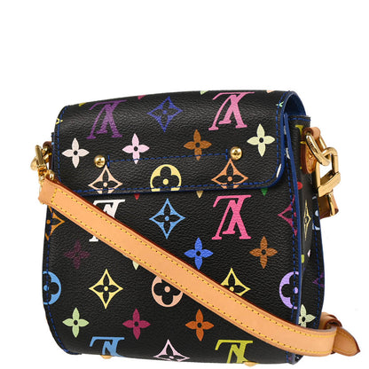 Louis Vuitton 2012 Black Multicolor Heart Breaker Shoulder Bag M40659
