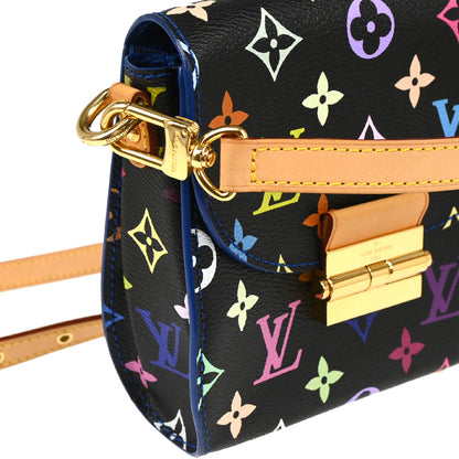 Louis Vuitton 2012 Black Multicolor Heart Breaker Shoulder Bag M40659