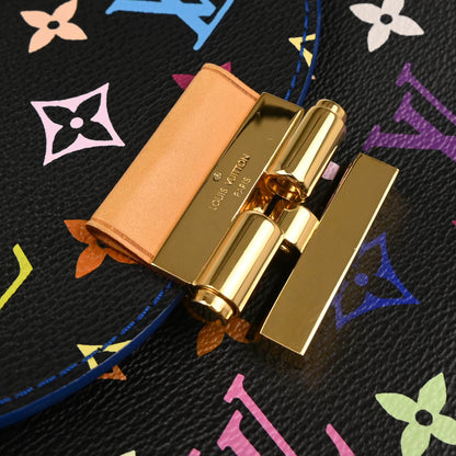 Louis Vuitton 2012 Black Multicolor Heart Breaker Shoulder Bag M40659