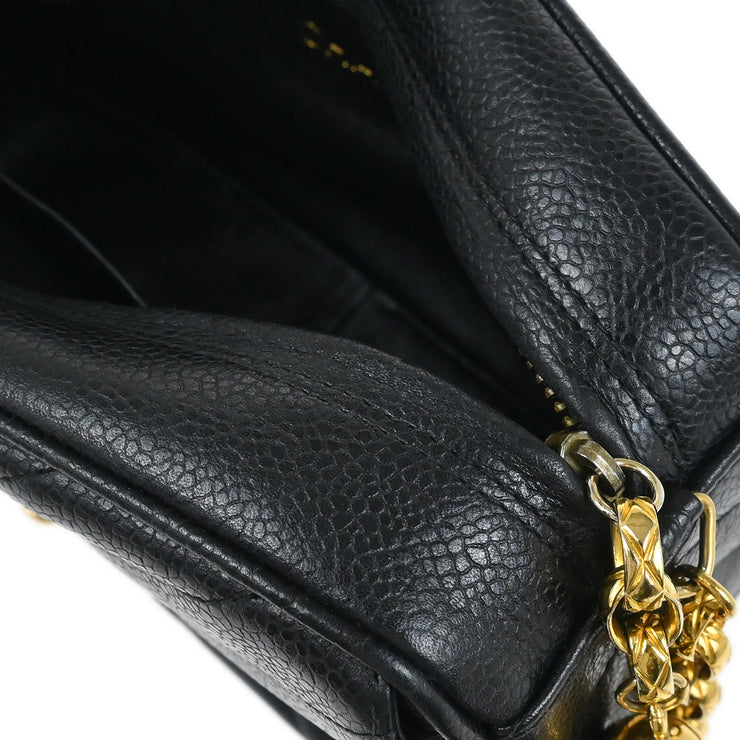 Chanel Black Caviar Camera Bag Mini