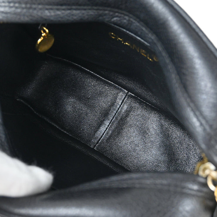 Chanel Black Caviar Camera Bag Mini