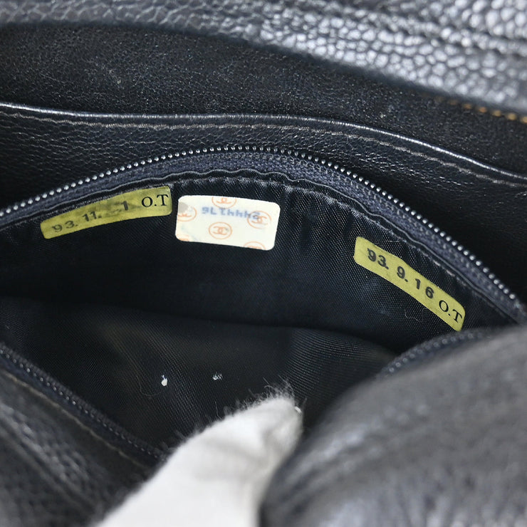 Chanel Black Caviar Camera Bag Mini