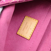Louis Vuitton Pink Monogram Denim Mini Pleaty Handbag M95216