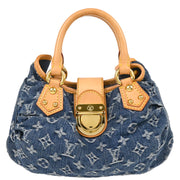 Louis Vuitton Blue Monogram Denim Pleaty Handbag M95020
