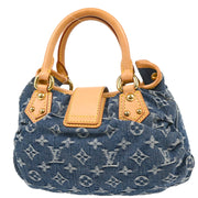 Louis Vuitton Blue Monogram Denim Pleaty Handbag M95020