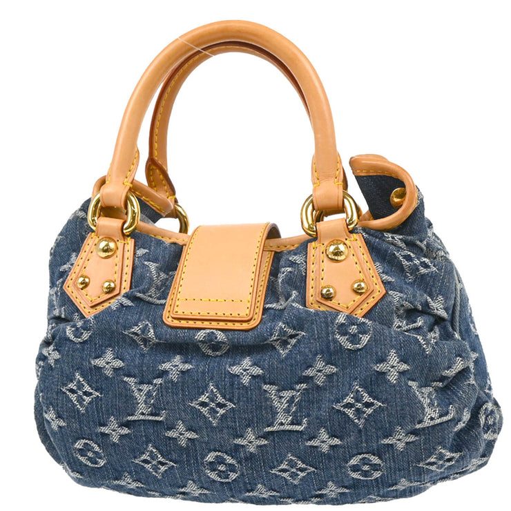 Louis Vuitton Blue Monogram Denim Pleaty Handbag M95020