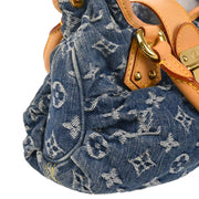 Louis Vuitton Blue Monogram Denim Pleaty Handbag M95020