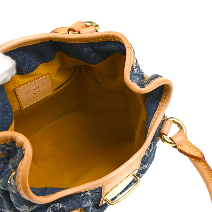 Louis Vuitton Blue Monogram Denim Pleaty Handbag M95020