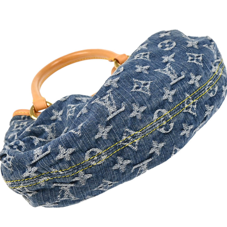 Louis Vuitton Blue Monogram Denim Pleaty Handbag M95020