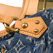 Louis Vuitton Blue Monogram Denim Pleaty Handbag M95020