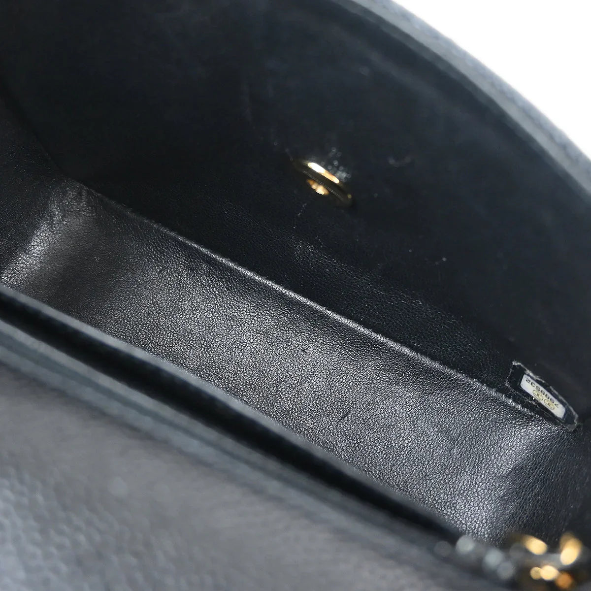 Chanel 2002-2003 Black Caviar Mini Classic Square Flap Shoulder Bag 17