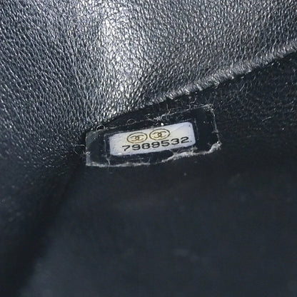 Chanel 2002-2003 Black Caviar Mini Classic Square Flap Shoulder Bag 17