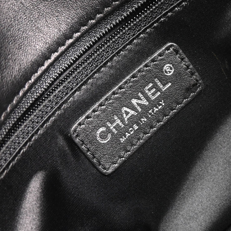 Chanel Black Velvet Single Flap Shoulder Bag