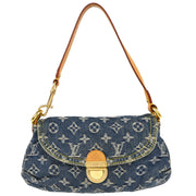 Louis Vuitton Blue Monogram Denim Mini Pleaty Handbag M95050