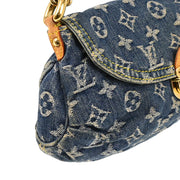 Louis Vuitton Blue Monogram Denim Mini Pleaty Handbag M95050