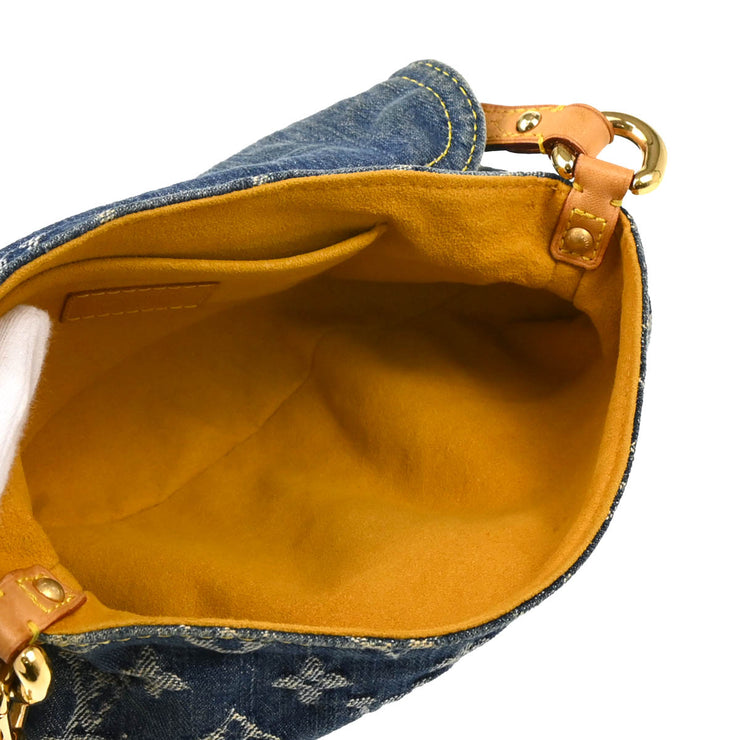 Louis Vuitton Blue Monogram Denim Mini Pleaty Handbag M95050