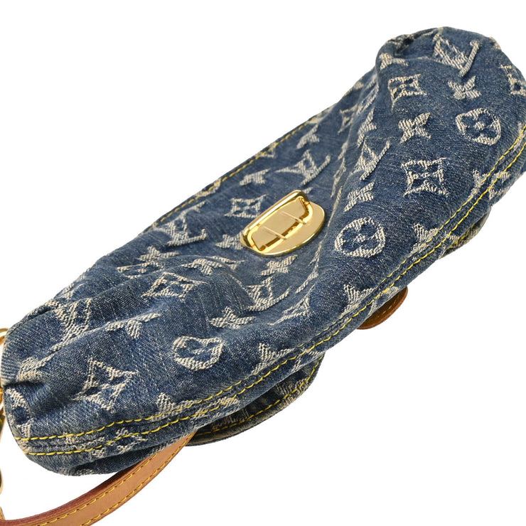 Louis Vuitton Blue Monogram Denim Mini Pleaty Handbag M95050