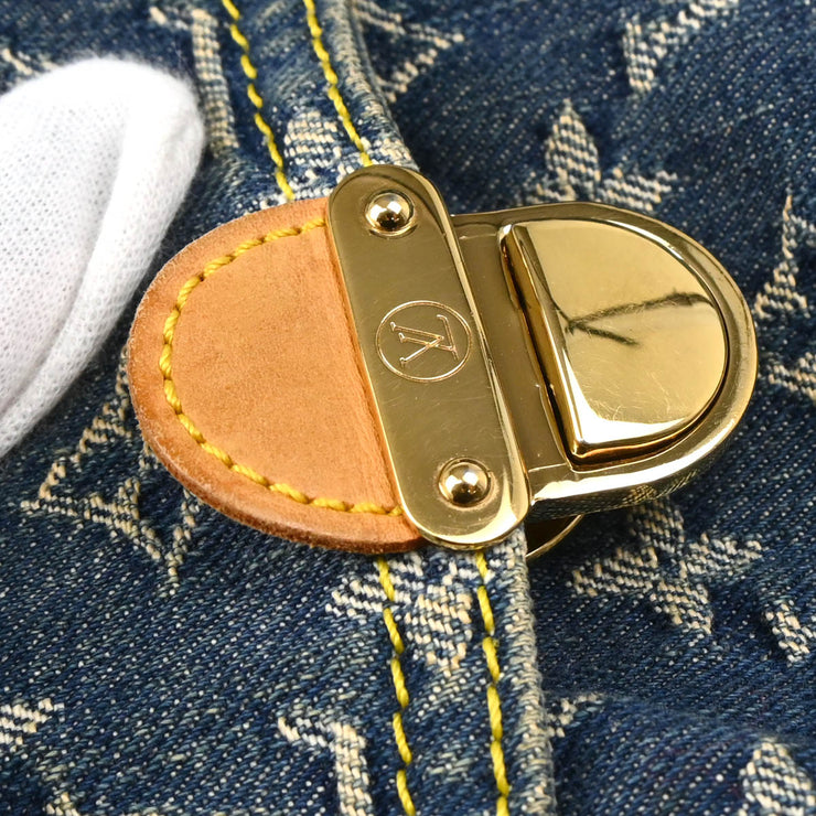 Louis Vuitton Blue Monogram Denim Mini Pleaty Handbag M95050
