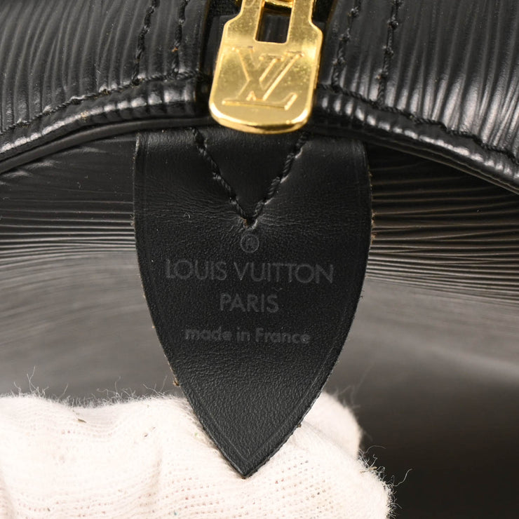 Louis Vuitton Black Epi Keepall 50 Travel Handbag M42962