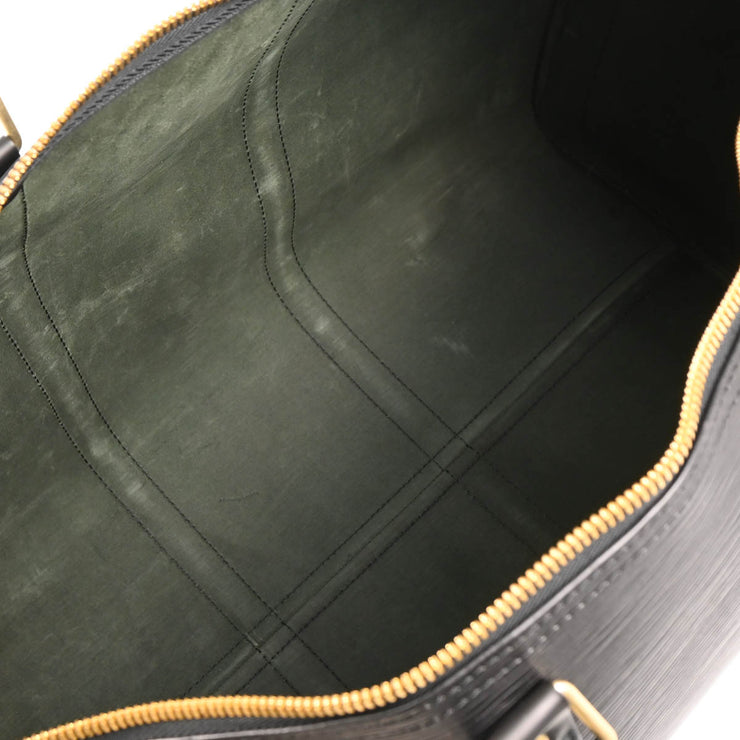 Louis Vuitton Black Epi Keepall 50 Travel Handbag M42962
