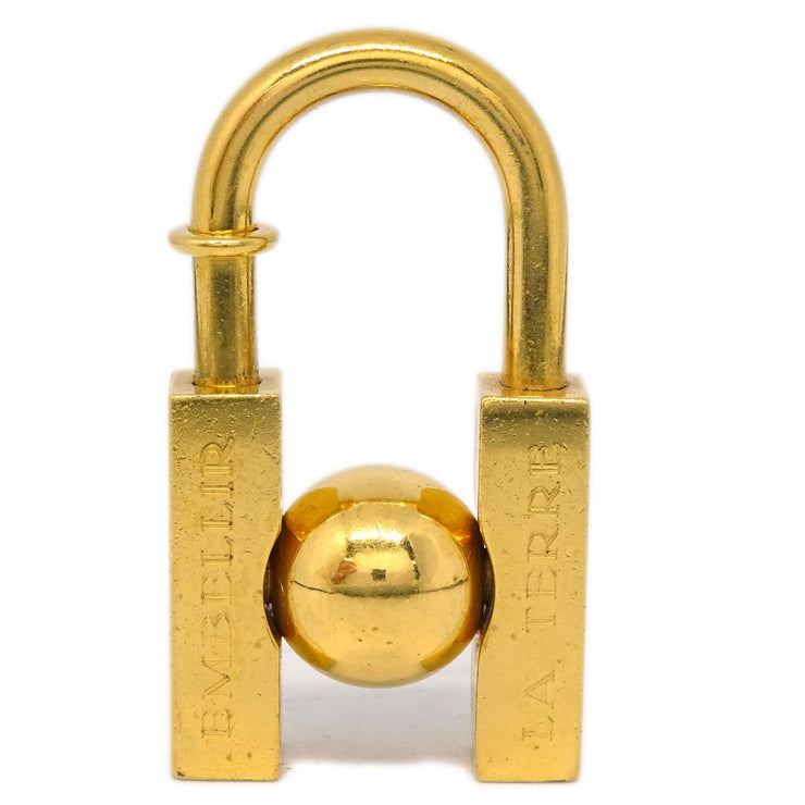 Hermes 2001 Earth Cadena Padlock Gold Small Good